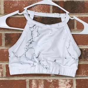 Buffbunny white marble Catarina bra
